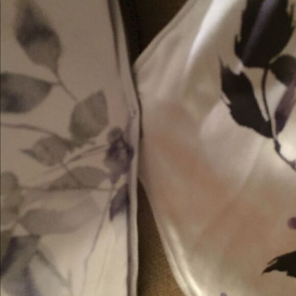 NWT Linda Allard Ellen Tracey Luxurious Silk Lilac Floral Wrap Top Blouse 12 P - Picture 7 of 10